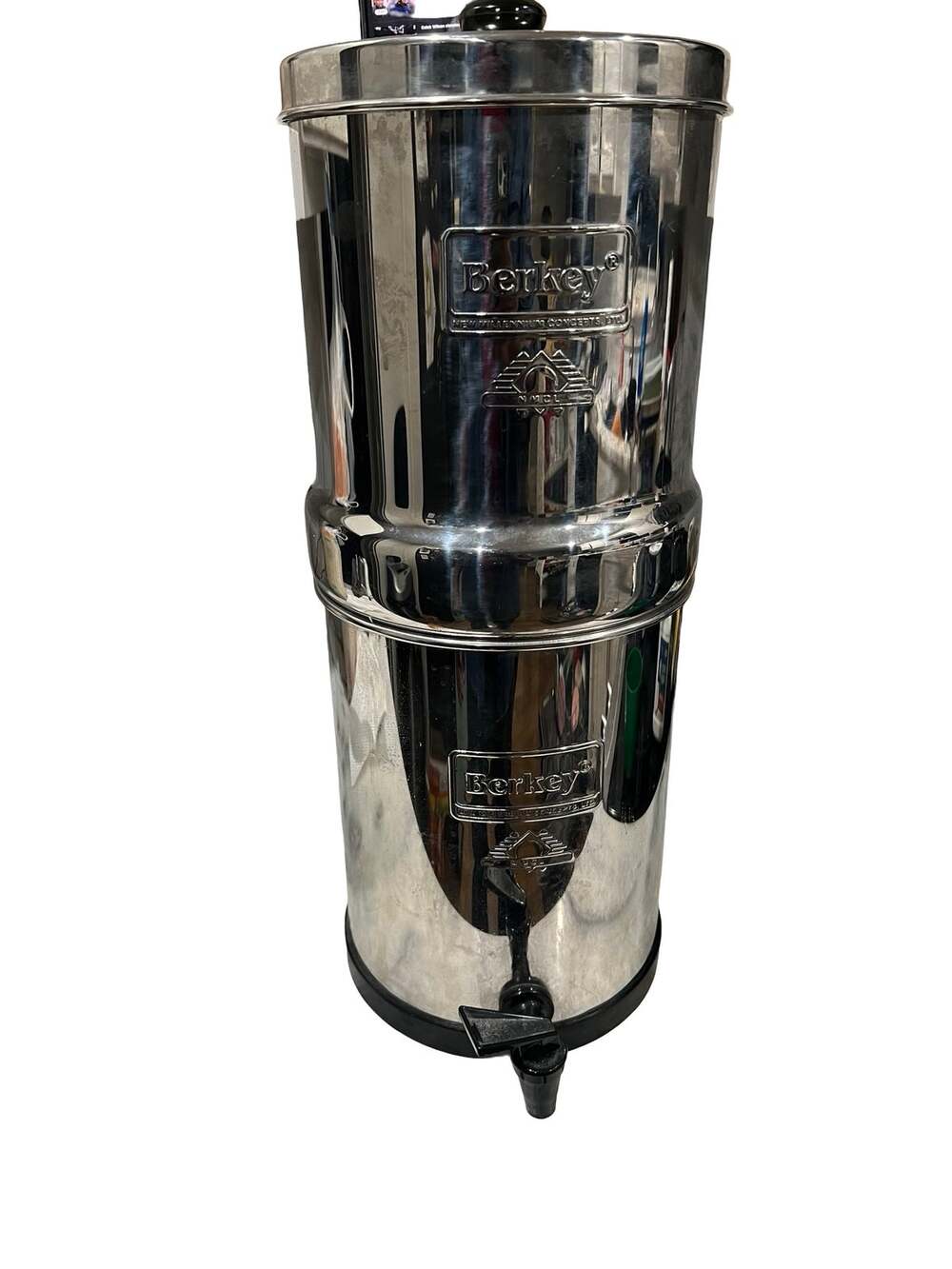 Berkey Travel Stainless Steel Water Filter System Black Filters PF-2